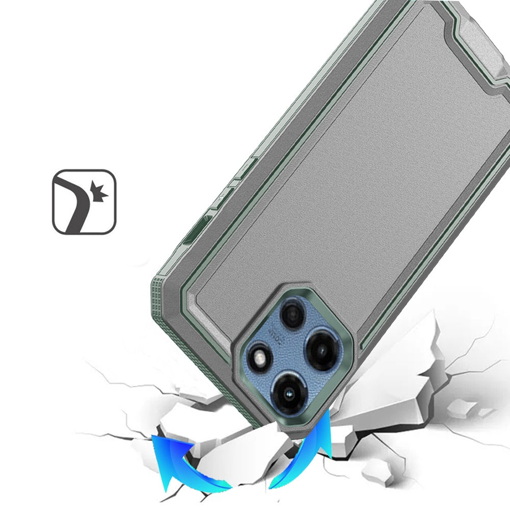 For Motorola Moto G Play 5G 2026 Tough Modern Fused Hybrid Armor Hard PC TPU Rubber Shockproof Drop Protection Impact Case Cover