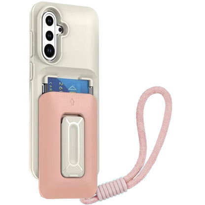 For Samsung Galaxy S26+ / S26 Plus Wallet Case with 2- Credit Card Holder, Wrist Strap & Kickstand Hybrid Shockproof TPU Case Cover