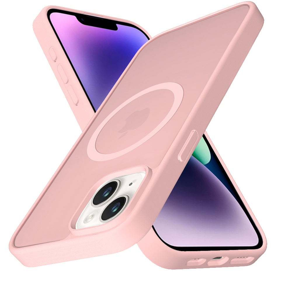 For Apple iPhone 16 (6.1") MagSafe Compatible Case Hybrid Soft TPU Bumper Hard Translucent Matte Back Slim Shockproof Case Cover