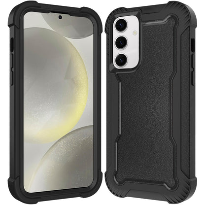 For Samsung Galaxy S25 Plus /S25+ /S24/Plus Tough Hybrid Case - Shockproof 3-in-1 Armor Full-Body Protection PC + TPU Rubber Bumper Frame Case Cover