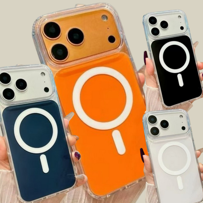 For Apple iPhone 17 Crystal Clear Colorful Case Compatible with MagSafe, Shockproof Slim Protective Hybrid TPU Case Cover