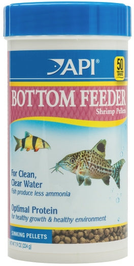API Bottom Feeder Shrimp Pellets Sinking Pellets Fish Food [Aquarium Supplies for Aquarium] 1.5 oz