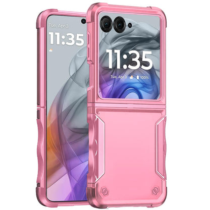 For Motorola Razr 2025 /2024 Slim Fit Back Hybrid Lightweight Shockproof 2-in-1 Hybrid Hard PC Bumper Frame Armor Protection Case Cover