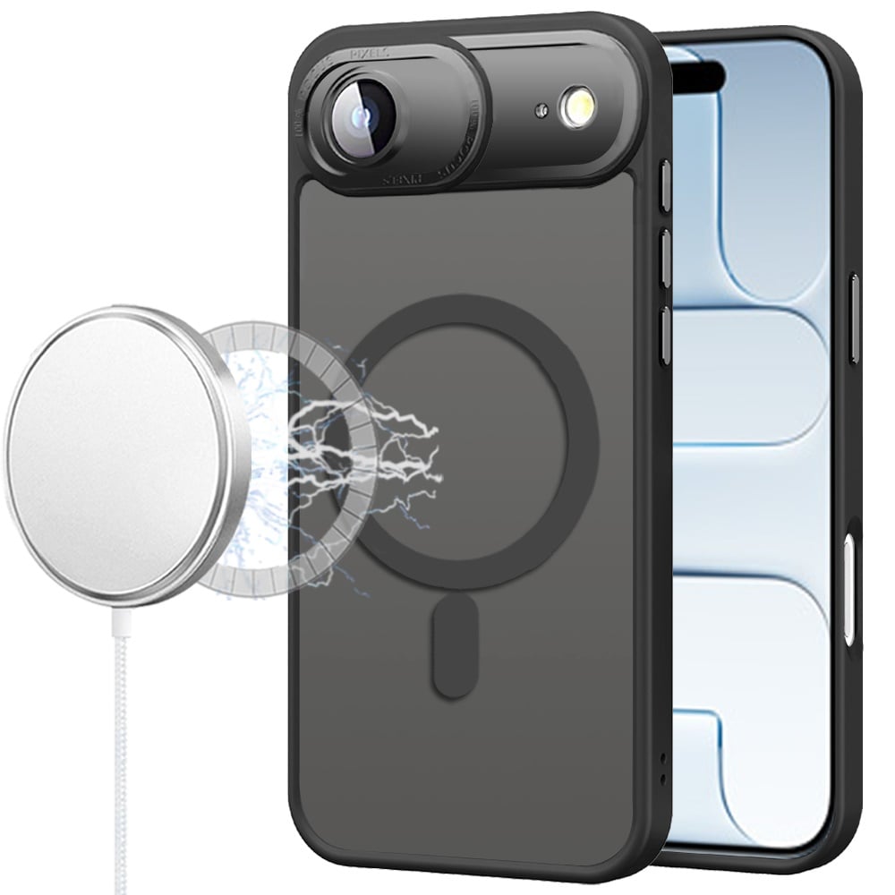 For Apple iPhone 17 Air (6.6") Complete Protection HQ Matte Translucent Hybrid Shockproof w/ Camera Protector Compatible with MagSafe Case Cover