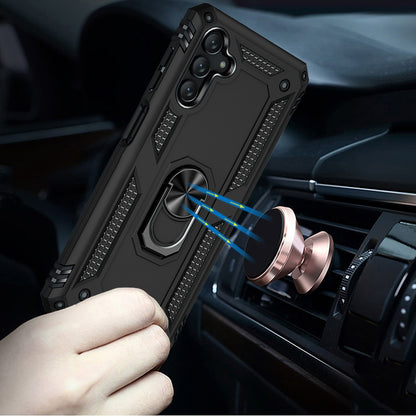 For Samsung Galaxy S26 Ultra Hybrid Shockproof Durable 360 Degree Rotatable Ring Stand Holder Kickstand Fit Magnetic Car Mount Case Cover