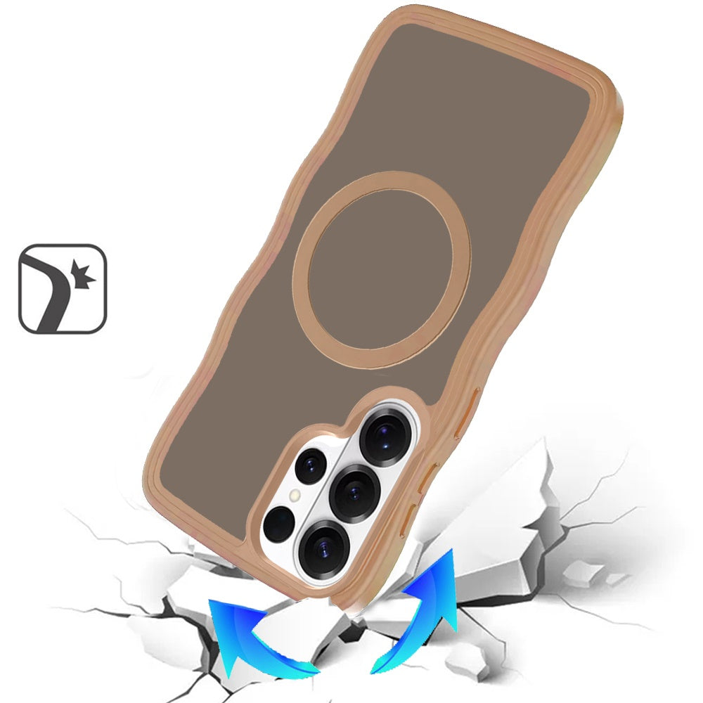 For Samsung Galaxy S26 Ultra Grip Hand Magnetic Hybrid Case Shockproof Protection Matte Skin Rubber TPU + PC Case Cover