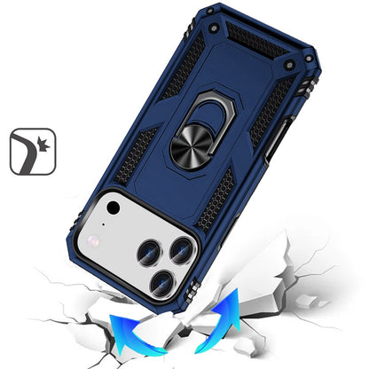 For Apple iPhone 17 Pro Max (6.9") Hybrid Shockproof Durable 360 Degree Rotatable Ring Stand Holder Kickstand Fit Magnetic Car Mount Case Cover