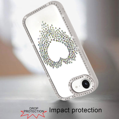 For Samsung Galaxy A37 Angel Hearts Glitter Shimmer Diamond Edge Hybrid Drop Protection Shockproof Design Case Cover
