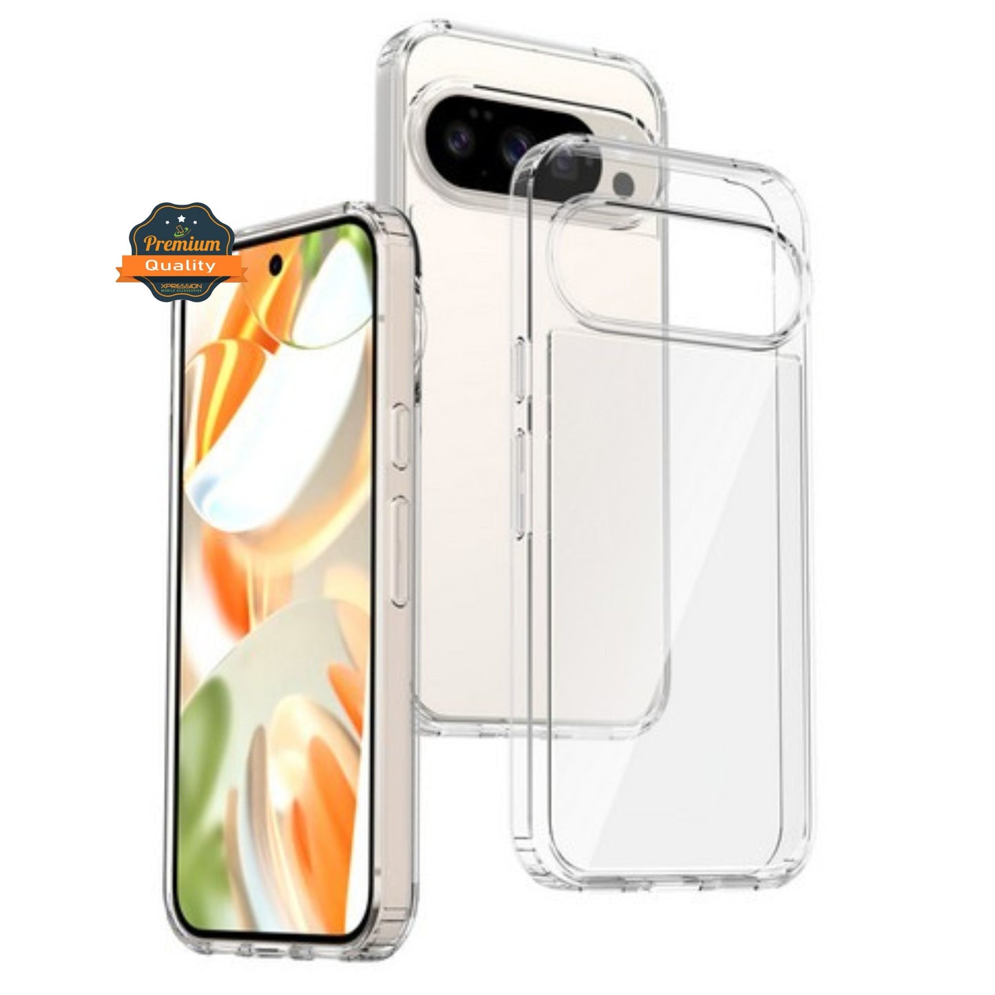 For Google Pixel 10 /Pixel 10 Pro Crystal HD Clear Back Hybrid Case TPU Bumper Frame Slim Shockproof Hard Defender Case Cover