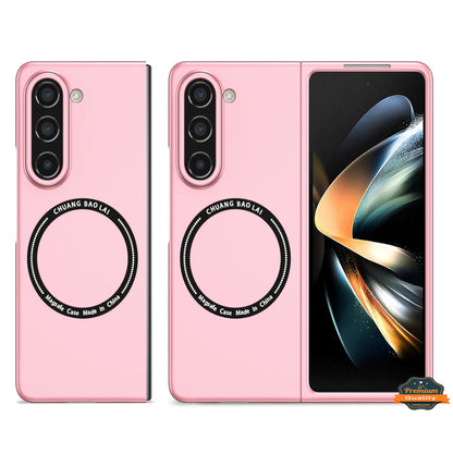 For Samsung Galaxy Z Fold 7 Matte Magnetic Case Supports Fast Wireless Charging, Slim Hybrid TPU Rubber Shockproof Case Cover