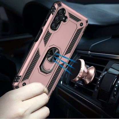For Samsung Galaxy A16 5G Hybrid Shockproof Durable 360 Degree Rotatable Ring Stand Holder Kickstand Fit Magnetic Car Mount Case Cover