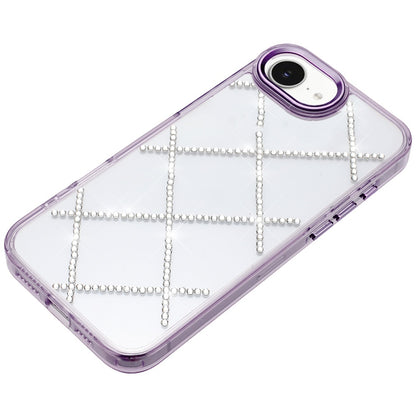 For Apple iPhone 17E /16E Gem Glitter Diamond Bling Clear Hybrid TPU Cover, Colorful Shockproof Protective Back, Slim Fit for Women Girls Case Cover
