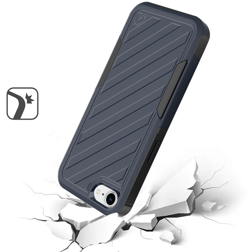 Hybrid lined shockproof dual layer Rugged 2in1 Hard PC & Silicone TPU Non Slip Textured Tough Armor