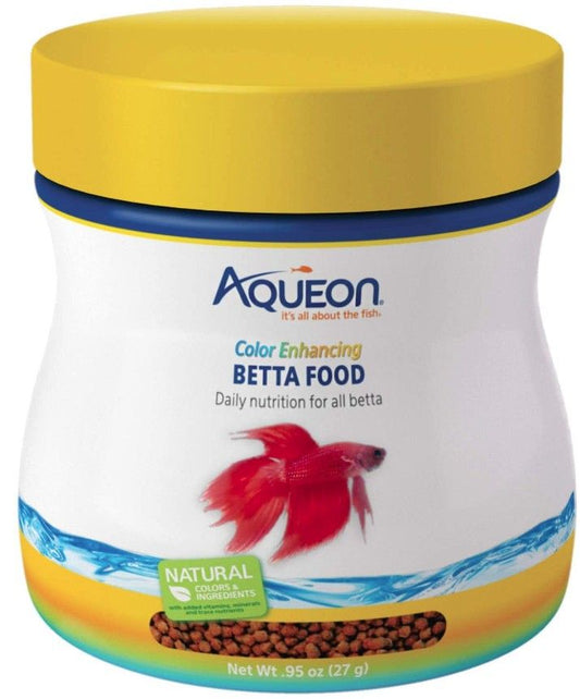 Aqueon Color Enhancing Betta Food [Foods Flake (Tropical) for Aquarium] 0.95 oz