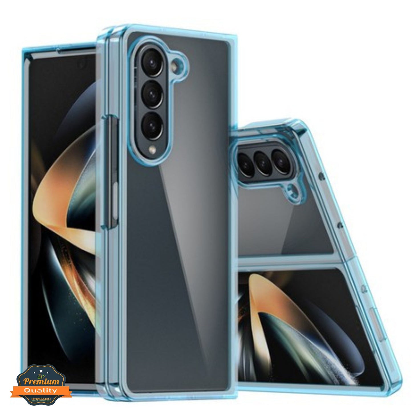 For Samsung Galaxy Z Fold 7 Slim Hybrid Clear Hard PC + Rubber TPU Acrylic Back Bumper Shockproof Thin Protective Case Cover