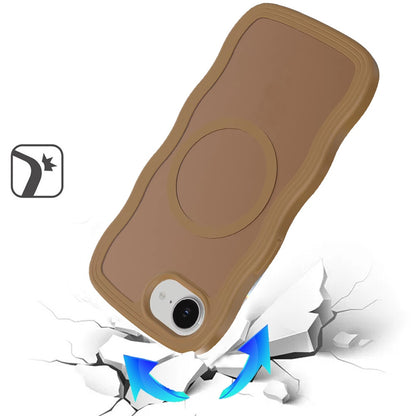 For Apple iPhone 16e Grip Hand Magnetic Hybrid Case Shockproof Protection Matte Skin Rubber TPU + PC Case Cover