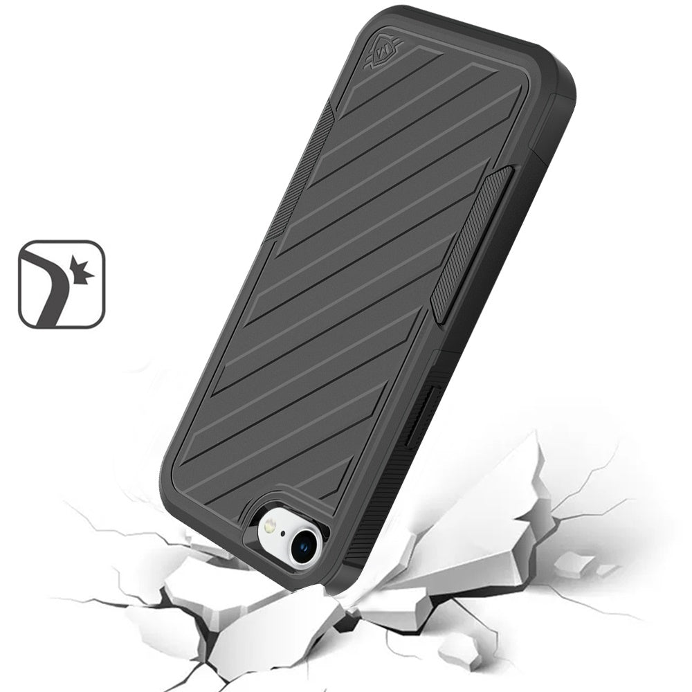 For Motorola Edge 2025 Hybrid lined shockproof dual layer Rugged 2in1 Hard PC & Silicone TPU Non Slip Textured Tough Armor Case Cover