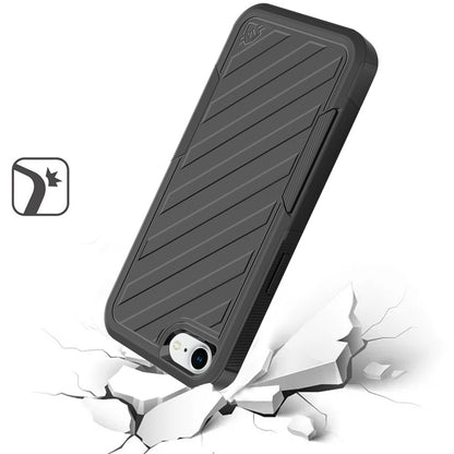 For Motorola Edge 2025 Hybrid lined shockproof dual layer Rugged 2in1 Hard PC & Silicone TPU Non Slip Textured Tough Armor Case Cover