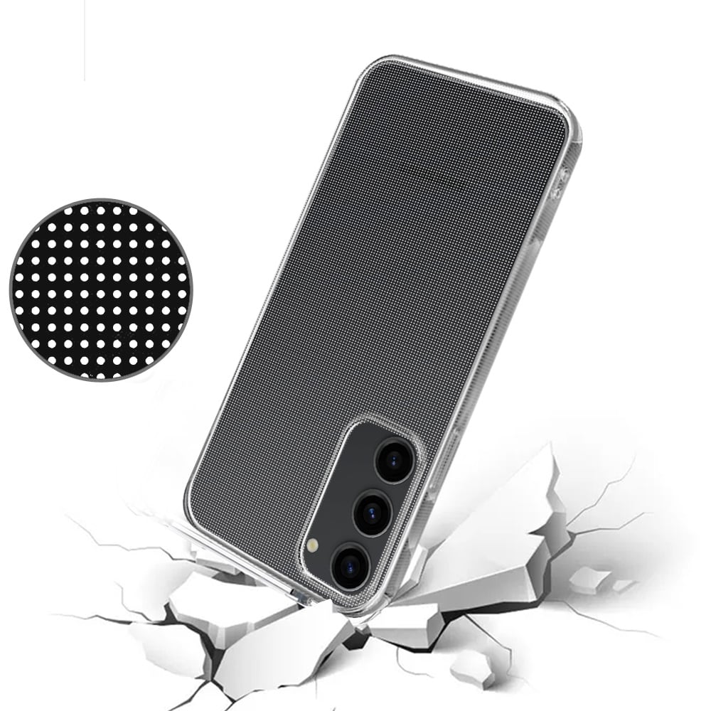 For Samsung Galaxy S24+ Plus Clear TPU Thick Shock Protection Slim Grip Durable Transparent Minimal Design for Plus Series Case Cover Clear