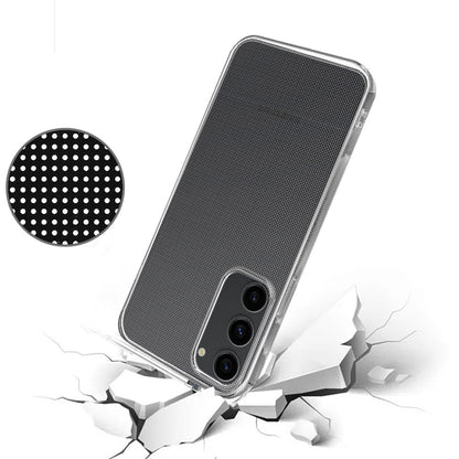 For Samsung Galaxy S24+ Plus Clear TPU Thick Shock Protection Slim Grip Durable Transparent Minimal Design for Plus Series Case Cover Clear