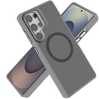 For Samsung Galaxy S26 Ultra Tough HQ Hybrid Case with Aluminum Frame Camera Stand, Compatible with MagSafe, Translucent Matte Shockproof Case Cover