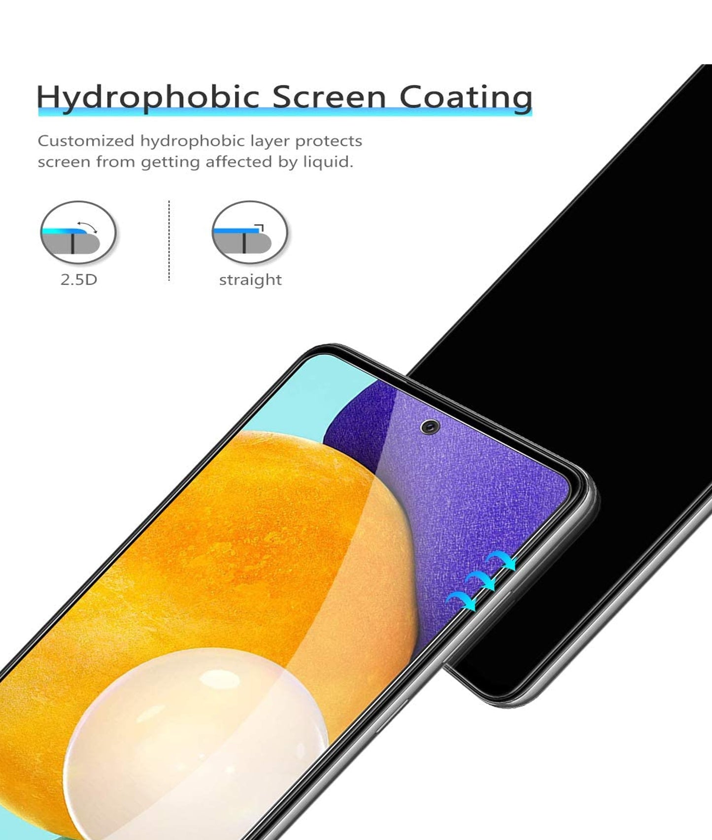 For BLU View Speed 5G Tempered Glass Screen Protector, 9H HD Transparent Clear, Full Glue Easy Installation Protector Clear