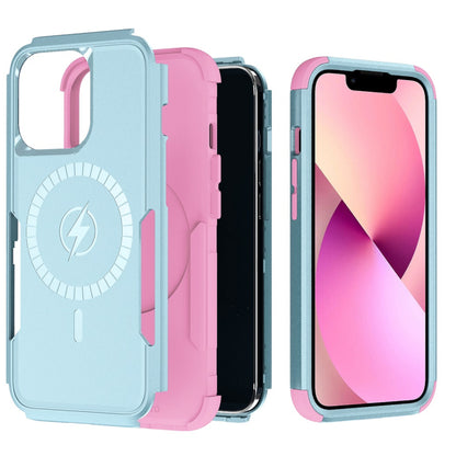 For Apple iPhone 17 AIR Heavy Duty Rugged & Dual-Layer Protection and Magnetic Circle Compatible with Magsafe Shockproof Case Cover
