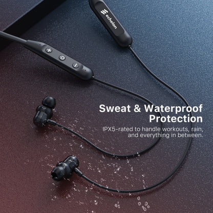 echelon FitFlex Neckband Bluetooth Earbuds - Black, Bluetooth