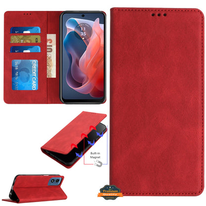 For Samsung Galaxy S25 EDGE Wallet Pouch with Credit Card Holder Flip, Magnetic Closure Vegan Leather and Stand Protector