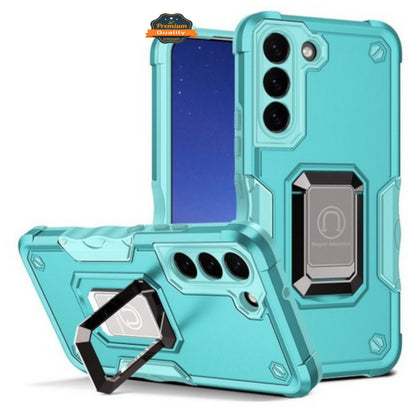 For Samsung Galaxy S26 Ultra Heavy Duty Hybrid 2in1 Hard PC & TPU Rugged Bumper Shockproof with Magnetic Ring Kickstand Case Cover