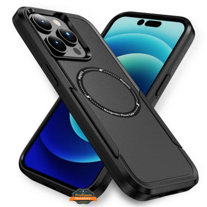 For Apple iPhone 17 Heavy Duty Rugged & Dual-Layer Protection and Magnetic Circle Compatible with Magsafe Shockproof Case Cover