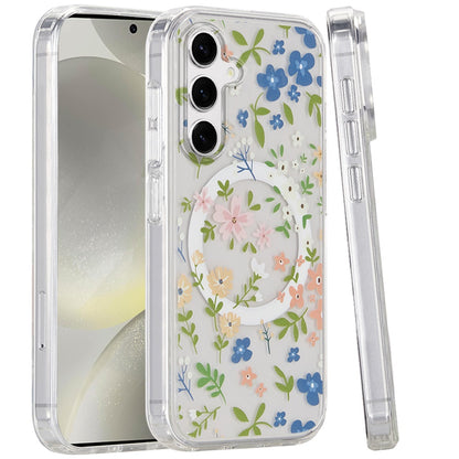 For Samsung Galaxy S25 /S24 Cute Fashion Pattern Design, Durable Shockproof Slim TPU Hard Back, MagSafe Compatible Case Cover