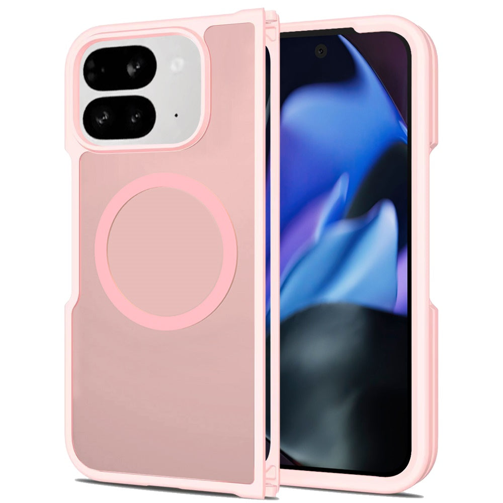 For Google Pixel 10 Pro Fold Magnetic Case Hybrid Soft TPU Bumper Hard Translucent Matte Back Slim Shockproof Case Cover