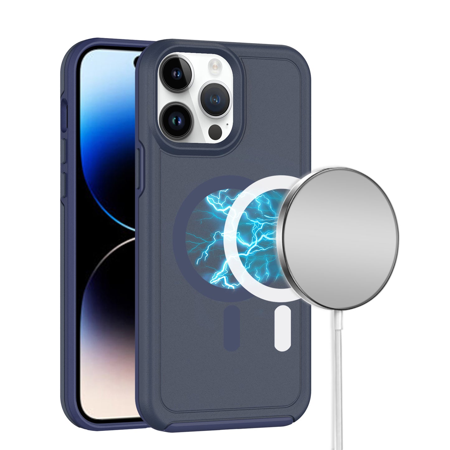 For Samsung Galaxy S25 Ultra Magnetic Circle, MagSafe Compatible, Guard Fused Heavy-Duty Hybrid Shockproof Slim Case Cover