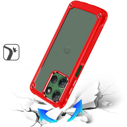 Ultimate Hybrid Transparent Rubber with Metal Buttons & Camera Edges, Hard TPU Frame Corner Bumper