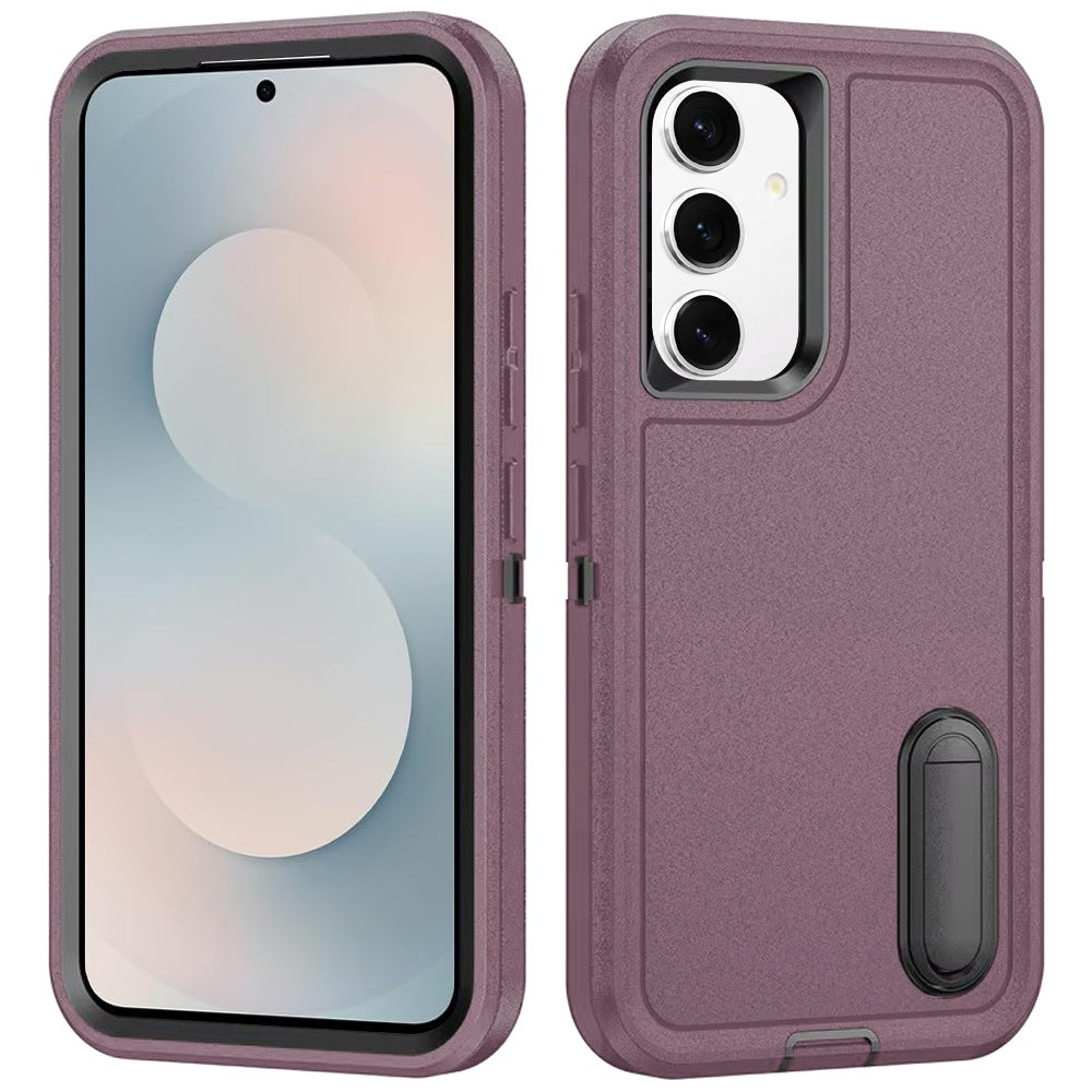 For Samsung Galaxy S26+ / S26 Plus Hybrid 3 Layers Hard 3in1 Shockproof with Kickstand Heavy Duty Hard TPU Rubber Anti-Drop Case Cover