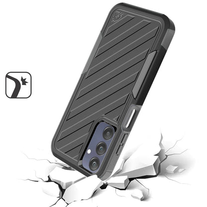 Samsung Galaxy A16 5G Hybrid lined shockproof dual layer Rugged 2in1 Hard PC & Silicone TPU Non Slip Textured Tough Armor