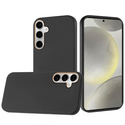 For Apple iPhone 17E /16E Slim Classic Hybrid Around Rubber Gummy Gel Slick Hard PC Silicone TPU Chromed Button Case Cover