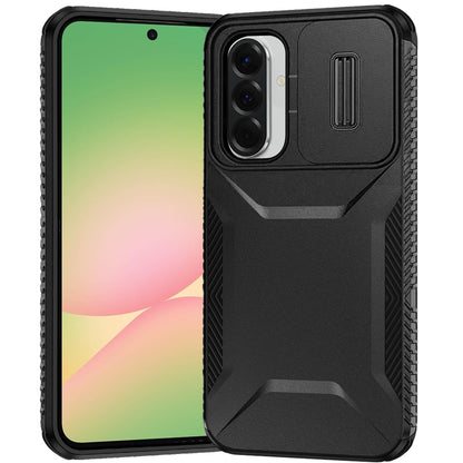 For Samsung Galaxy A57 Slim Fit Shockproof Hybrid with Slide Camera Window Covering, Rugged Tpu Silicone Hard PC Bumper Case Cover