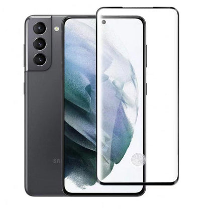 For Samsung Galaxy S21 Ultra Tempered Glass Screen Protector Supports Fingerprint Recognition, Case-Friendly, HD Clarity Protector Clear Black