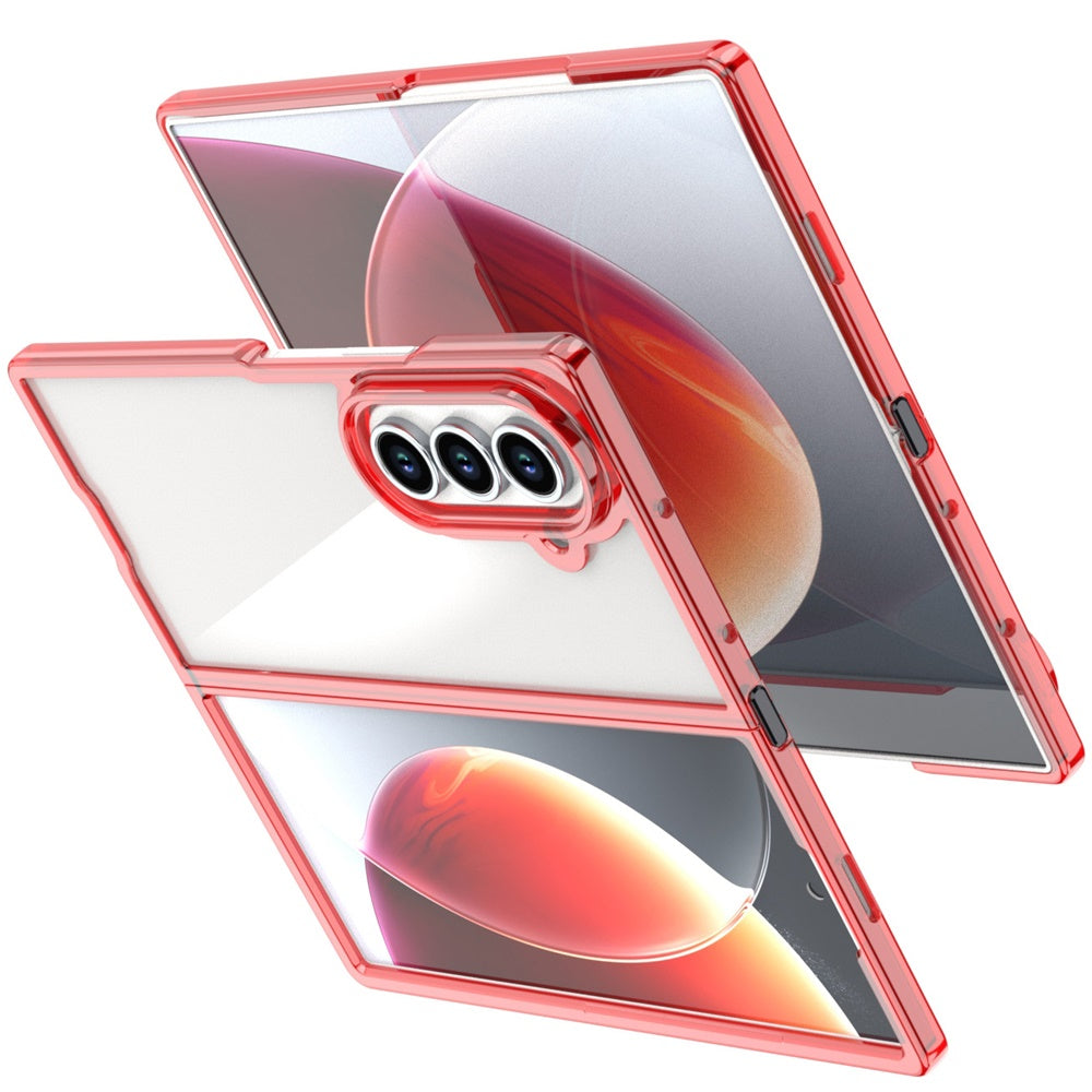 For Samsung Galaxy Z Fold 7 Transparent Hybrid Shockproof Hard PC Slim Durable TPU Bumper Protection Case Cover