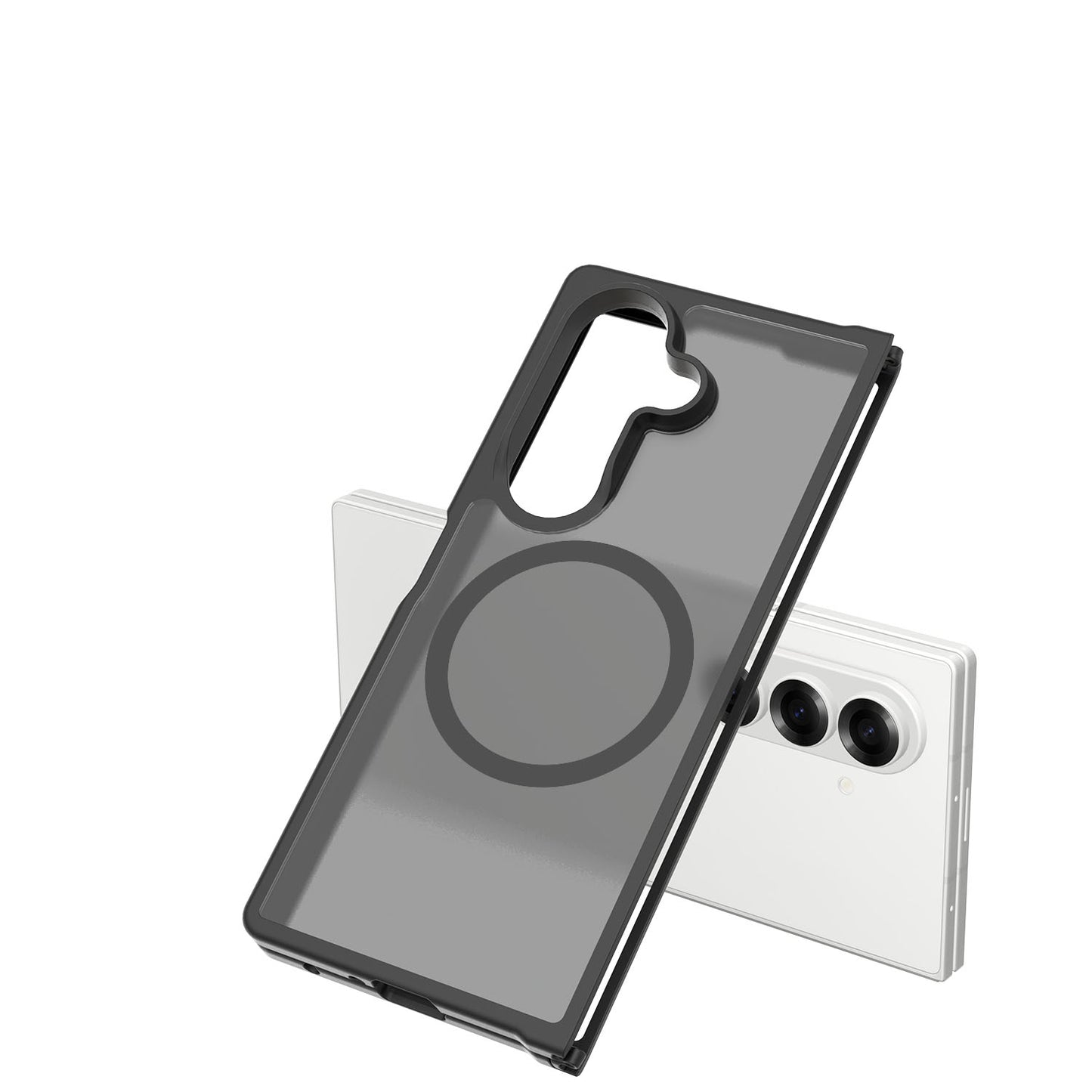 For Samsung Galaxy Z Fold 7 Magnetic Case Hybrid Soft TPU Rubber Bumper Hard Translucent Matte Back Slim Shockproof Case Cover