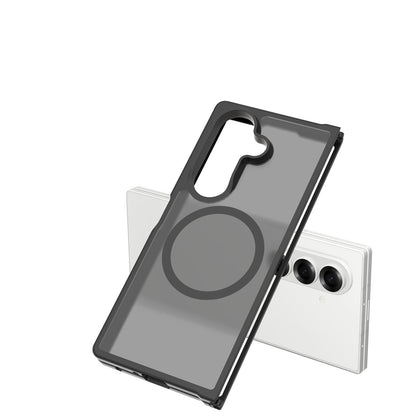 For Samsung Galaxy Z Fold 7 Magnetic Case Hybrid Soft TPU Rubber Bumper Hard Translucent Matte Back Slim Shockproof Case Cover