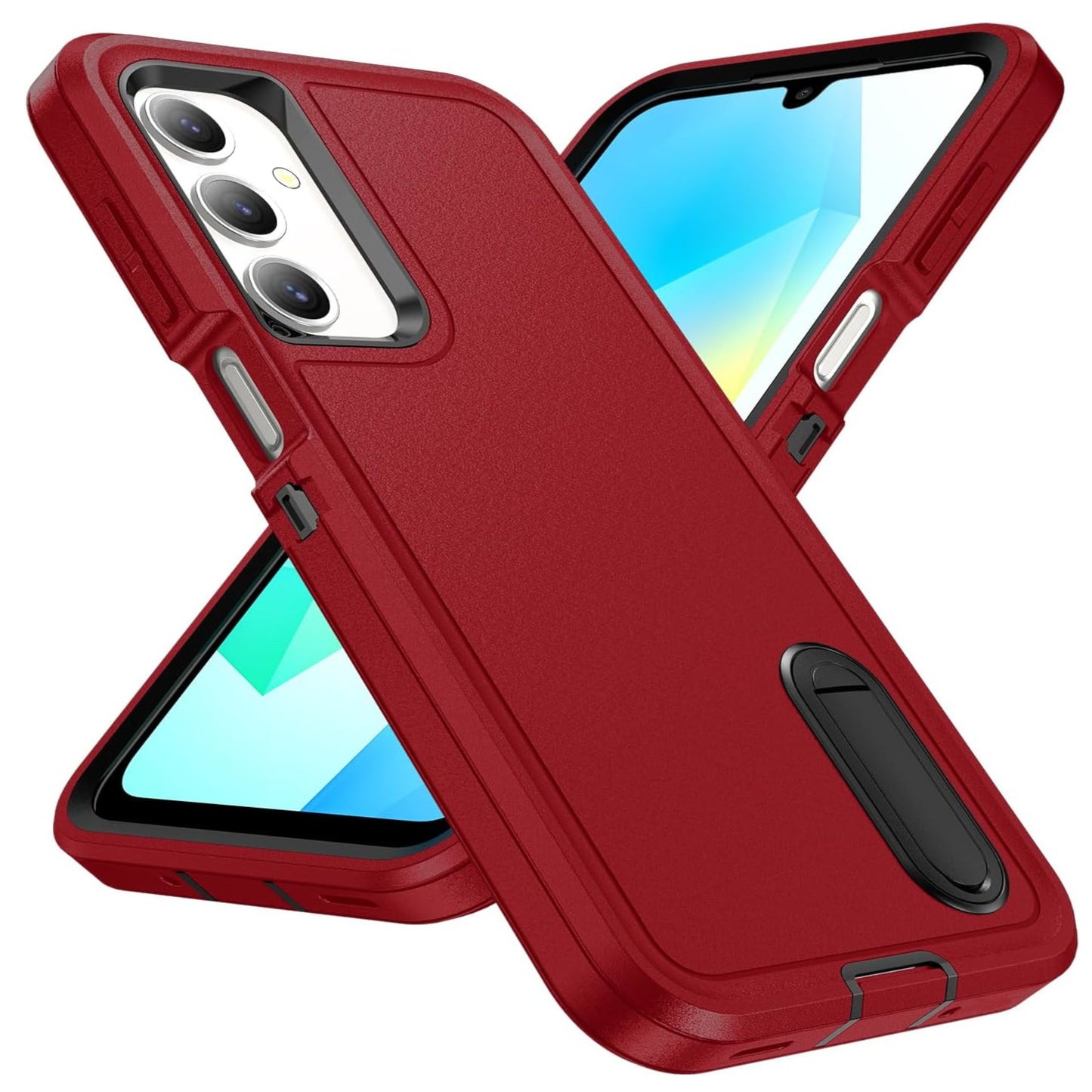 For Samsung Galaxy A17 5G Sturdy Shockproof Hybrid with Built-in Kickstand – Heavy Duty Protection, Drop-Resistant Case Cover
