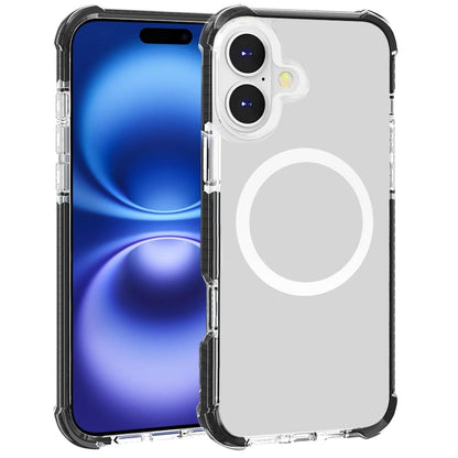 For Apple iPhone 17 (6.3") Magnetic Acrylic Case Transparent Back, Rugged Colorful Frame, Shockproof Hybrid, MagSafe Compatible Case Cover
