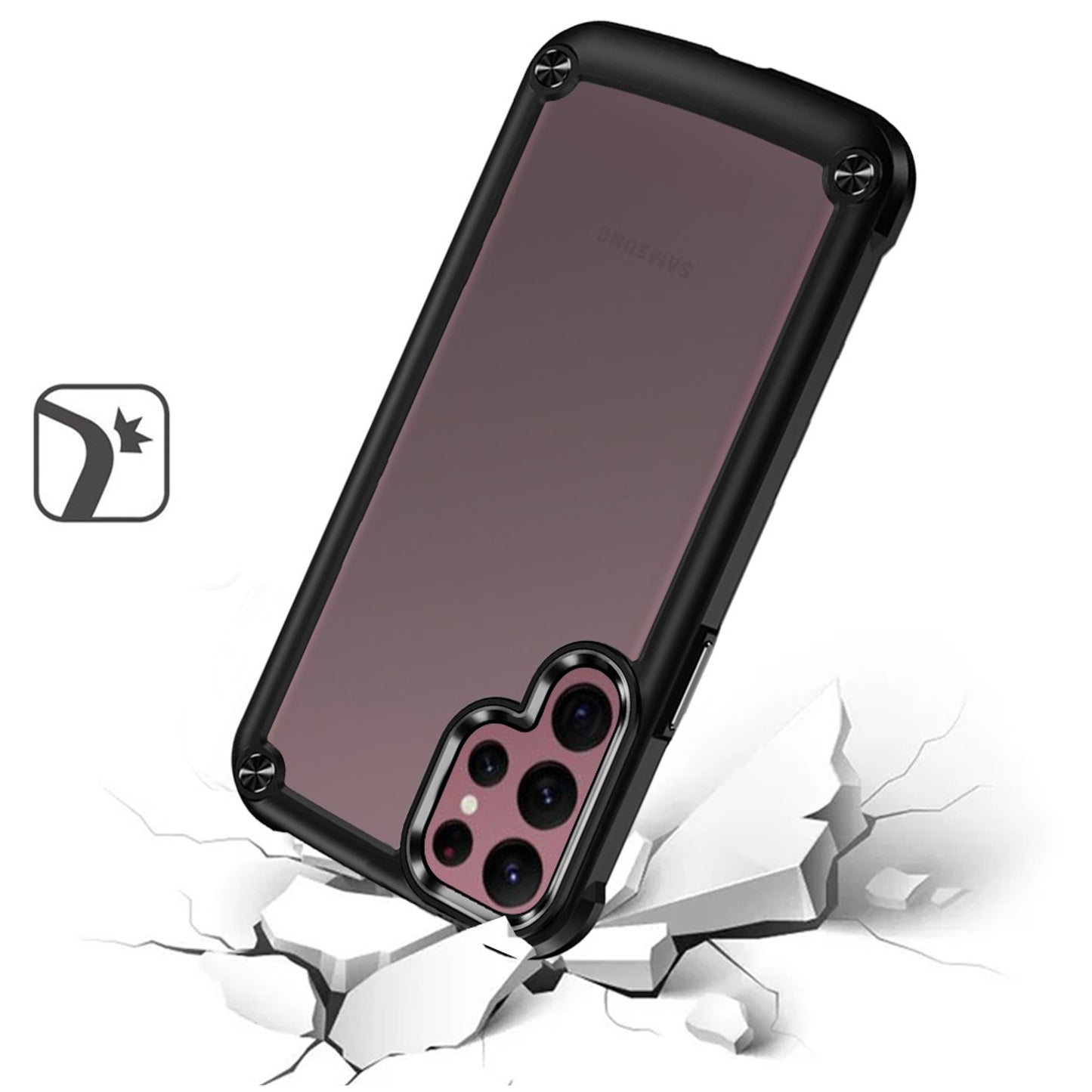 For Apple iPhone 15 Pro (6.1") Heavy Duty Hybrid Clear back Shield Hard PC + TPU Bumper Edge Frame Shockproof  Phone Case Cover