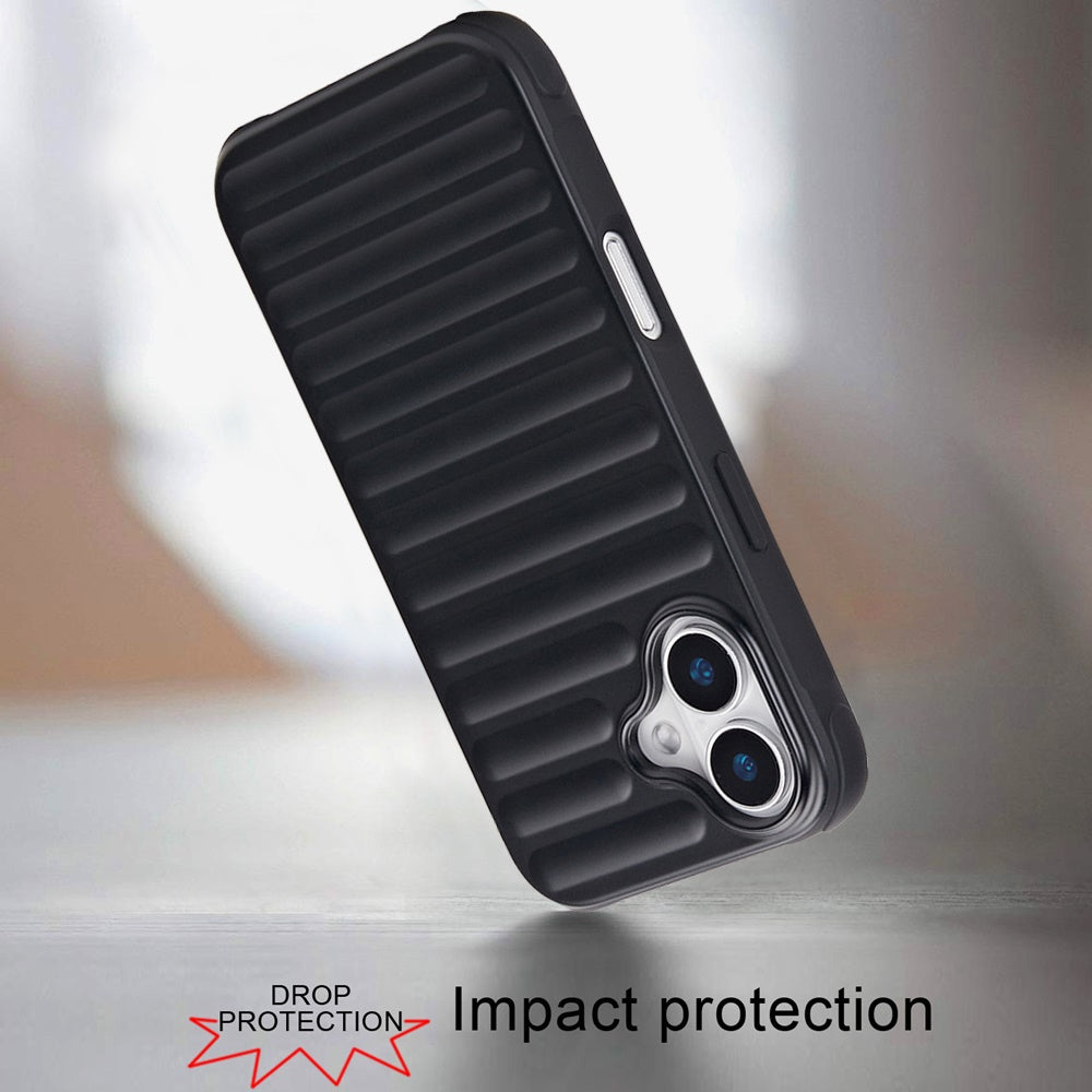 For Apple iPhone 16 Pro (6.3") Pattern Design Magnetic Chrome Hybrid Compatible with Magsafe Dual Layer Shockproof TPU Hard PC Back Case Cover