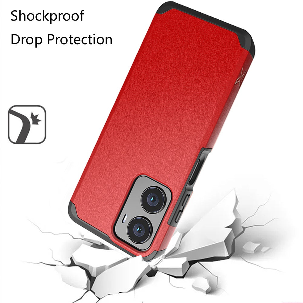 For Cricket Magic 2 5G (2024, 2nd Version) Slim Tough Protection Shock Absorption Hybrid Dual Layer Hard PC + TPU Rubber Silicone Case Cover