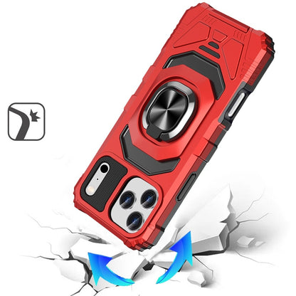 For Apple iPhone 17 Pro Max (6.9") Hybrid Dual Layer with 360° Rotate Magnetic Ring Stand Holder Kickstand TPU Rugged PC Shockproof Case Cover
