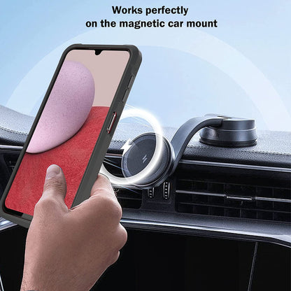 For Apple iPhone 15 Pro Max (6.7") Clear Transparent Hybrid with 360° Magnetic Ring Stand PC Heavy Duty Shockproof  Phone Case Cover